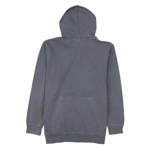 Adidas Men's Grey L Hoodie Track Jacket with Logo & Pocket