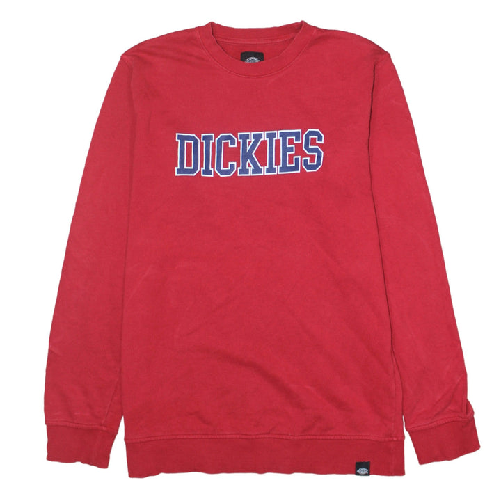 Dickies Boys Red XL Pullover Sweatshirt Logo Graphic Cotton Crew Neck