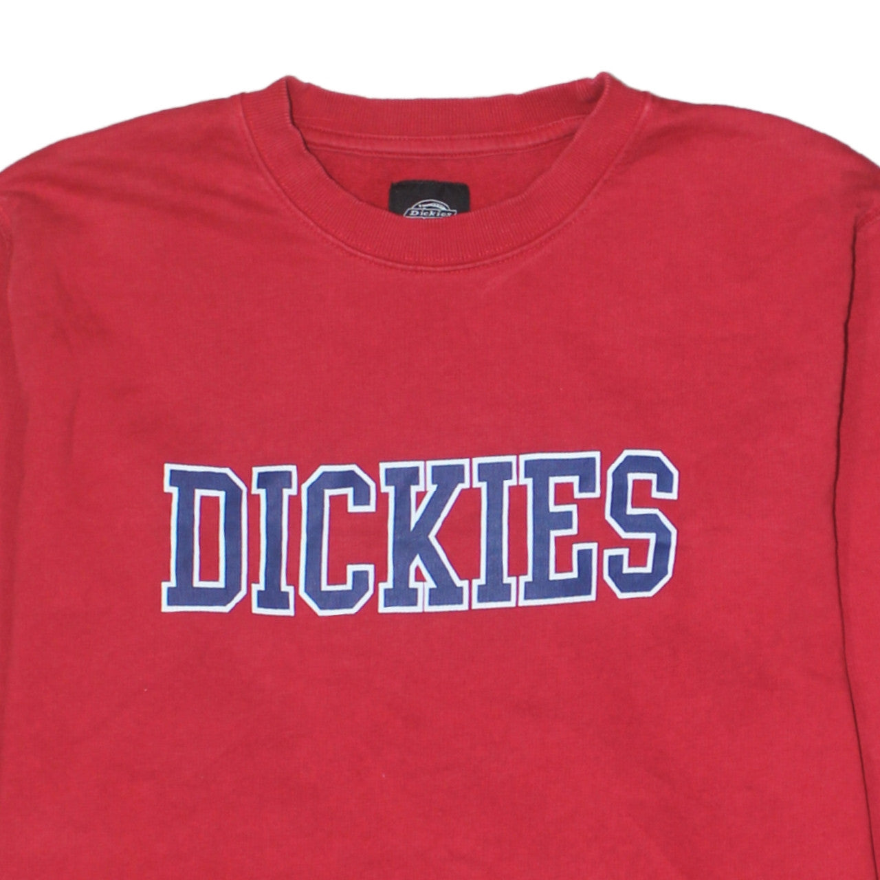 Dickies Boys Red XL Pullover Sweatshirt Logo Graphic Cotton Crew Neck