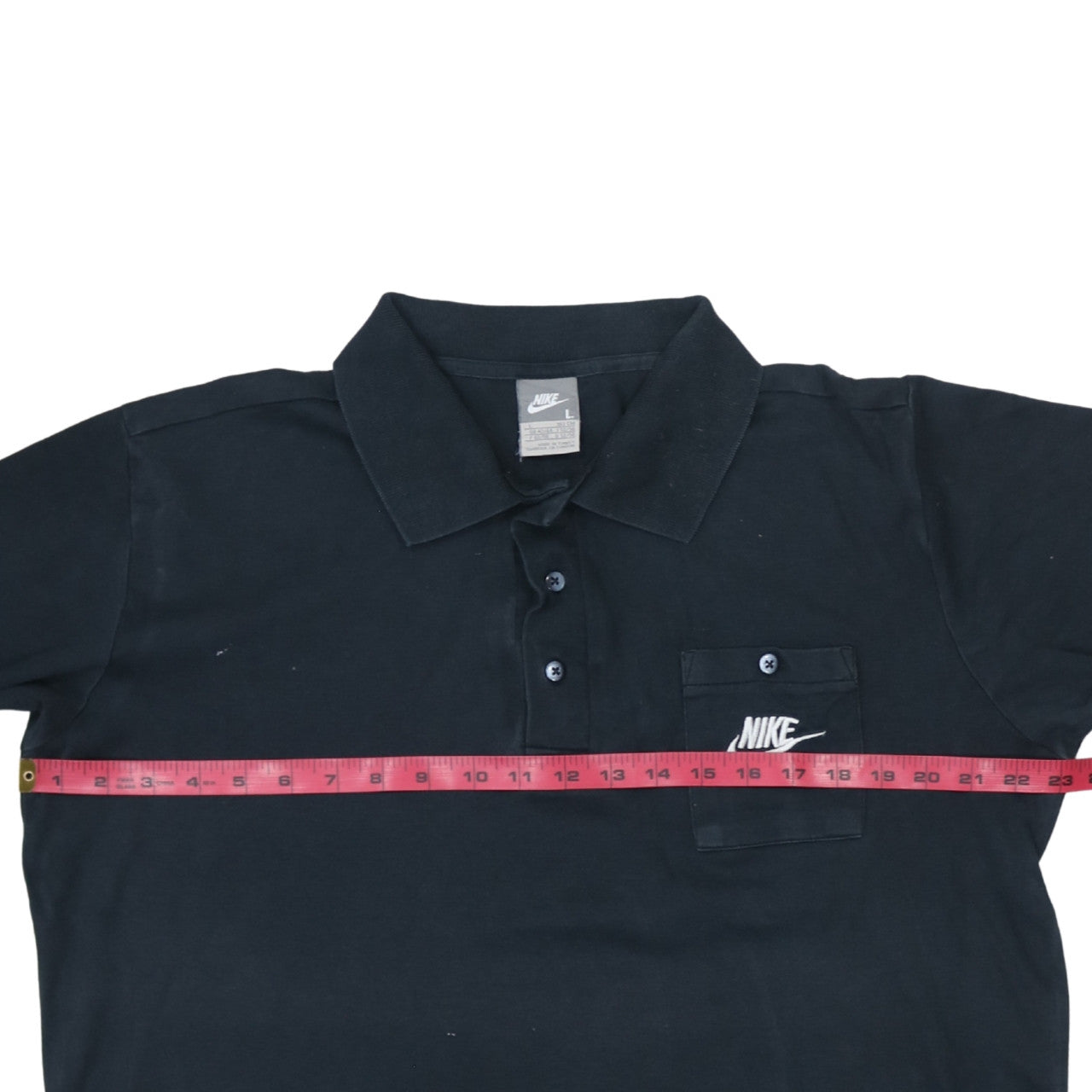 Nike Men's Black Long Sleeve Cotton Polo Shirt Size L 42/44