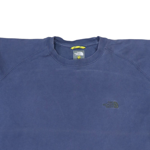 The North Face Men's Blue Cotton Crew Neck Short Sleeve T-Shirt Size M