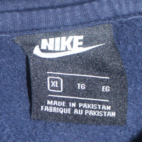 Nike Men's Blue XL Pullover Hoodie Fleece Logo Sportswear