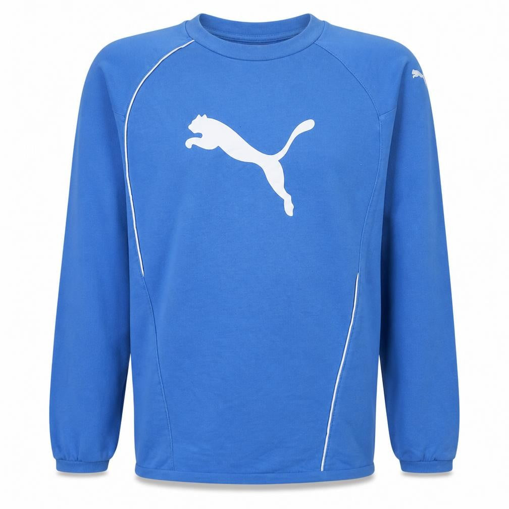 Puma Men Blue XL Pullover Sweatshirt Scuderia Ferrari Graphic Sports