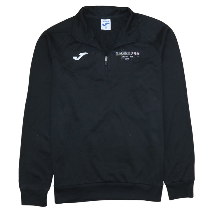 Joma Boys Black 1/4 Zip Pullover Sweatshirt Racing795 Medium