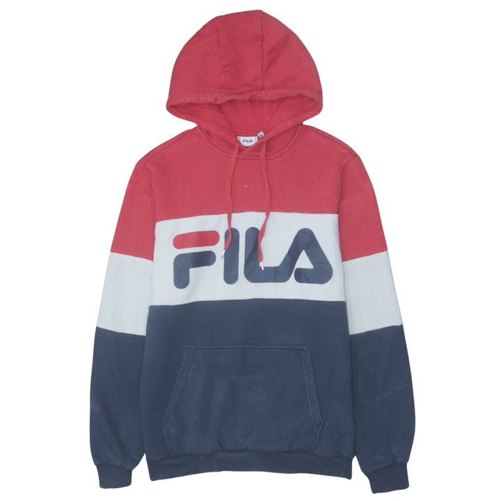 Fila Men's Multicoloured XS Pullover Hoodie with Logo and Pockets