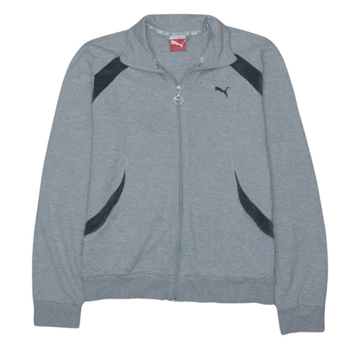 Puma Women Grey Track Jacket UK 14 Full Zip Lightweight Activewear