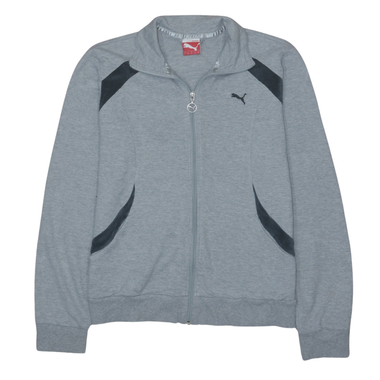 Puma Women Grey Track Jacket UK 14 Full Zip Lightweight Activewear