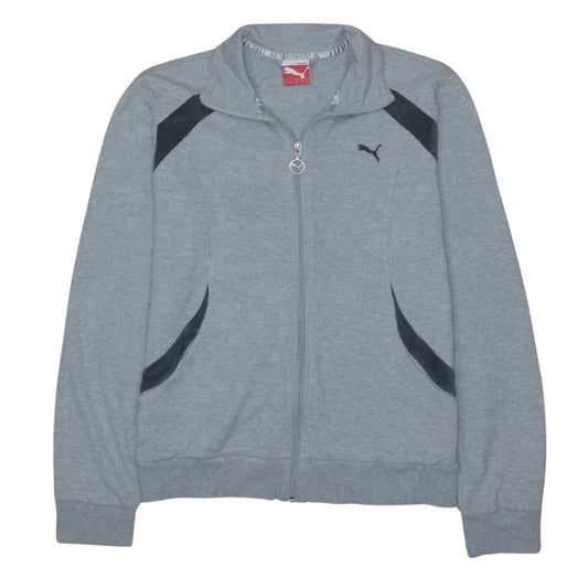 Puma Women Grey Track Jacket UK 14 Full Zip Lightweight Activewear