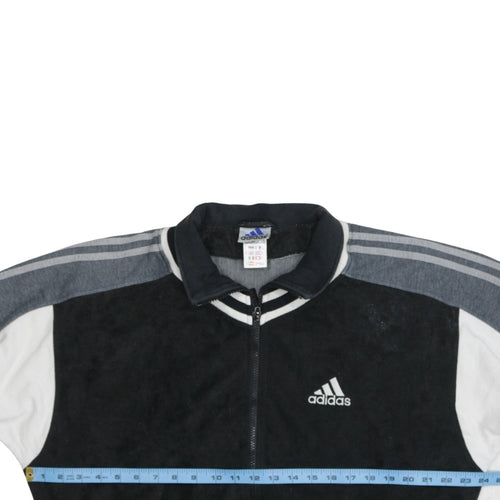 Adidas Men's Black Medium Track Jacket Full Zip Sportswear