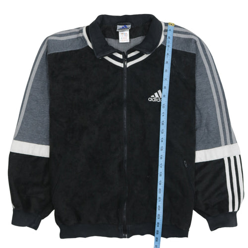 Adidas Men's Black Medium Track Jacket Full Zip Sportswear
