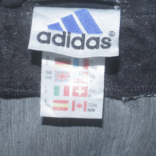 Adidas Men's Black Medium Track Jacket Full Zip Sportswear