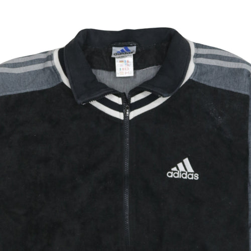 Adidas Men's Black Medium Track Jacket Full Zip Sportswear