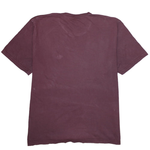 Carhartt Men’s Burgundy Duck Logo T-Shirt XXL Cotton Crew Neck