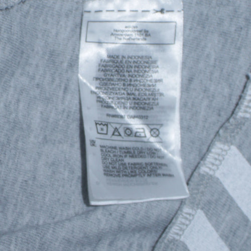 Adidas Women Grey White Full Zip Hoodie Size S 8-10 Geometric Print