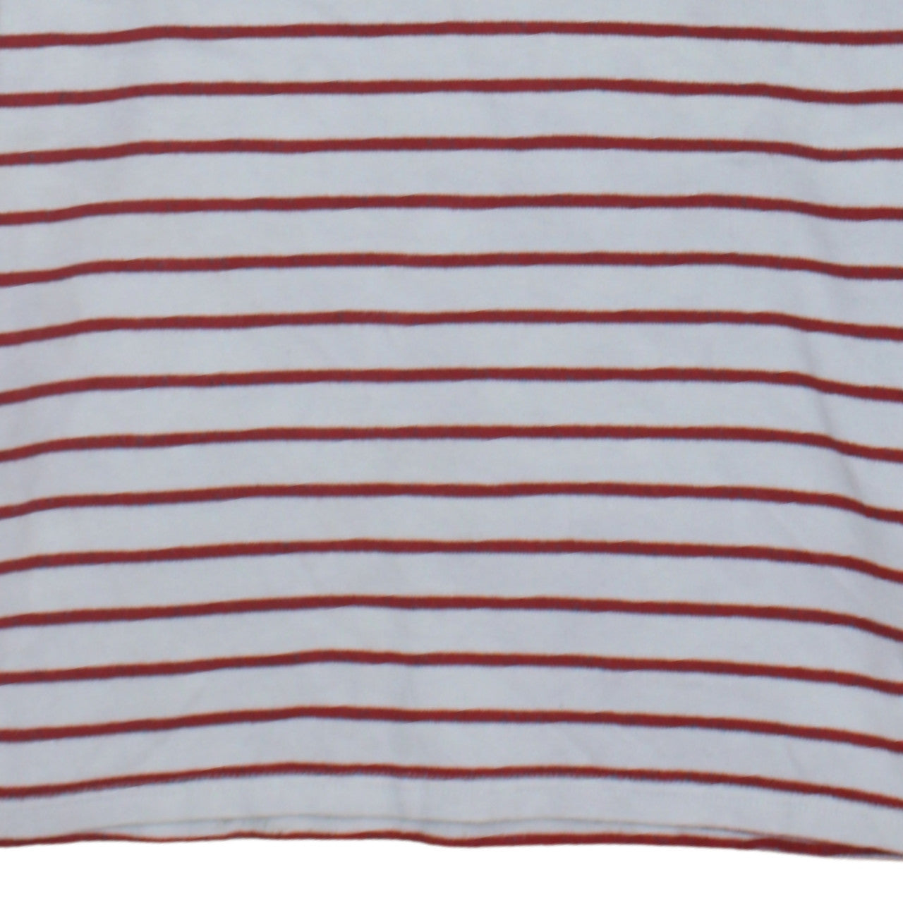 Levi's Men's White Red Striped Cotton Long Sleeve Pullover Sweatshirt Size S