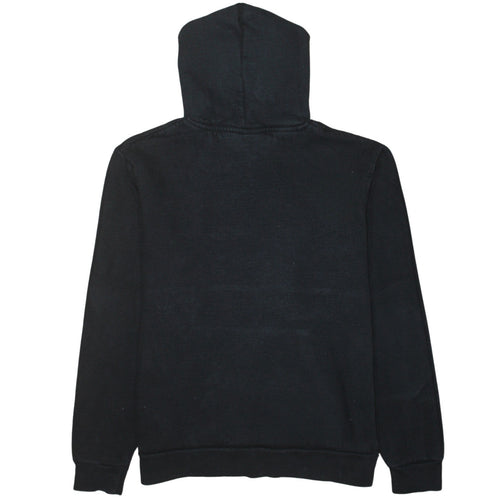Fila Mens Black Pullover Hoodie S Logo Fleece Sportswear