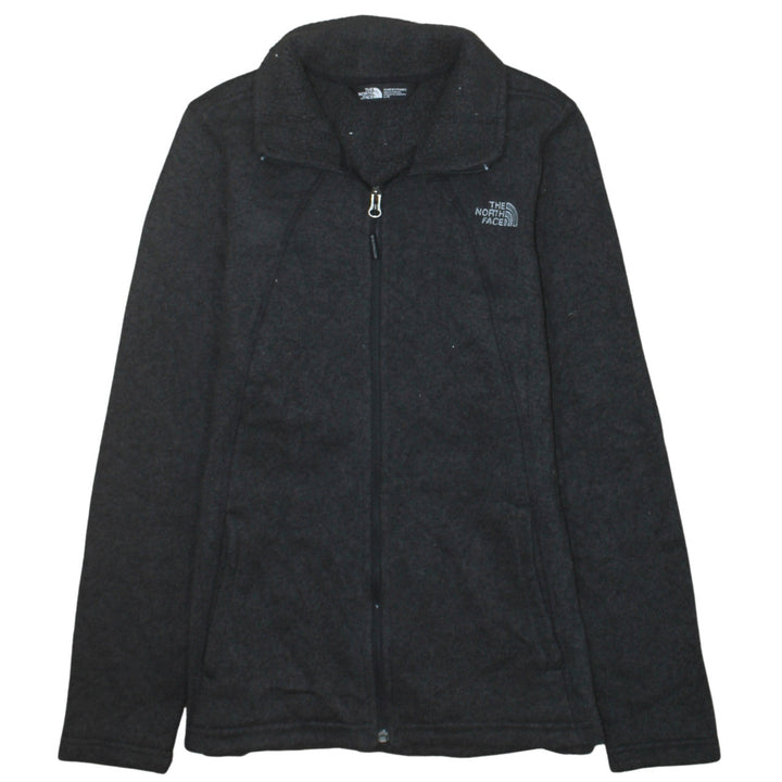 The North Face Womens Black Fleece Full Zip Jacket Size L Outdoor