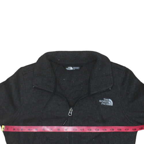 The North Face Womens Black Fleece Full Zip Jacket Size L Outdoor