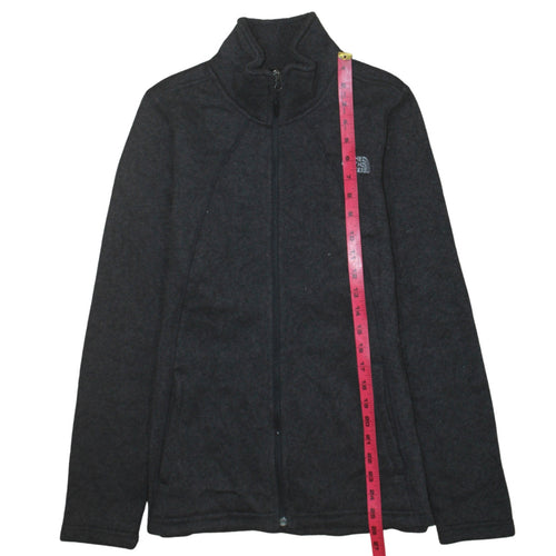 The North Face Womens Black Fleece Full Zip Jacket Size L Outdoor
