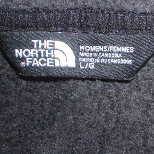 The North Face Womens Black Fleece Full Zip Jacket Size L Outdoor