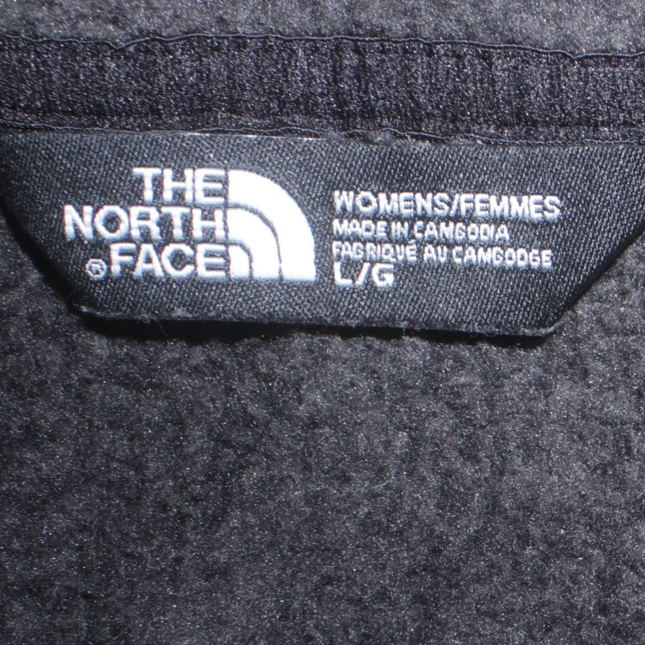 The North Face Womens Black Fleece Full Zip Jacket Size L Outdoor