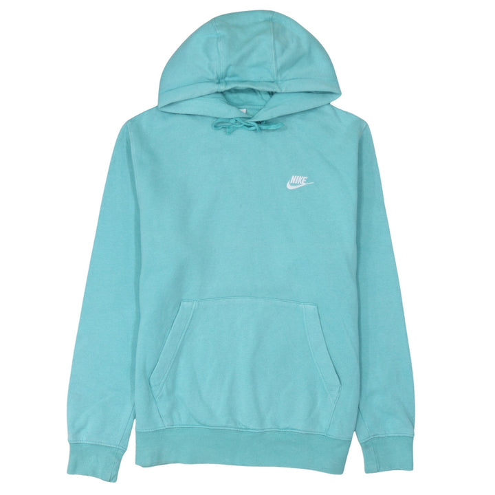 Nike Women’s Blue Pullover Hoodie M Cotton Blend Casual Style