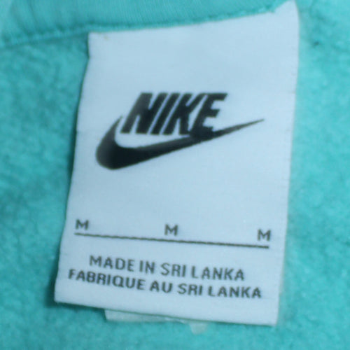 Nike Women’s Blue Pullover Hoodie M Cotton Blend Casual Style