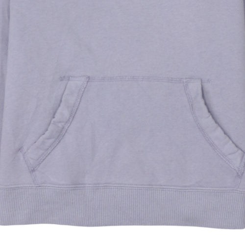 Hollister Women’s Lilac Hoodie Small Pullover Embroidered Logo Cotton Blend
