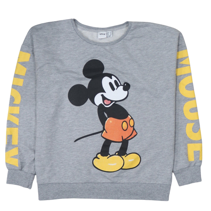 Primark Disney Womens Grey Mickey Mouse Sweatshirt Size 16
