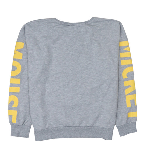 Primark Disney Womens Grey Mickey Mouse Sweatshirt Size 16