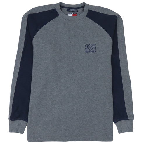 Tommy Hilfiger Men's Grey Crew Neck Pullover Sweatshirt Size S