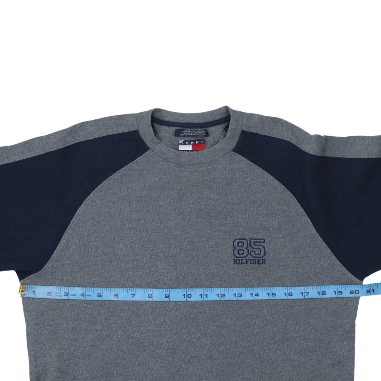 Tommy Hilfiger Men's Grey Crew Neck Pullover Sweatshirt Size S