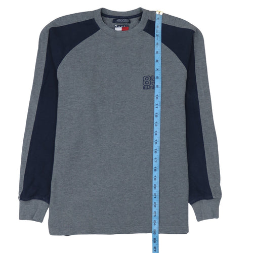 Tommy Hilfiger Men's Grey Crew Neck Pullover Sweatshirt Size S