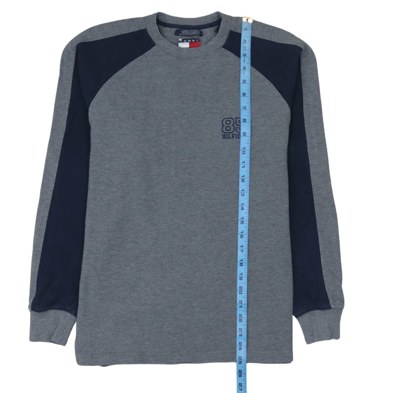 Tommy Hilfiger Men's Grey Crew Neck Pullover Sweatshirt Size S