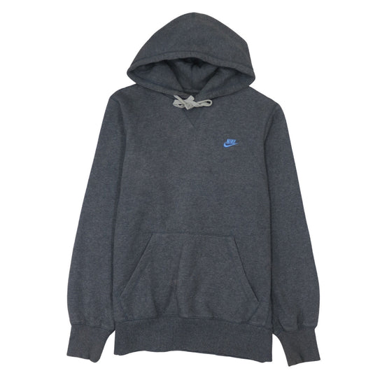 Nike Men Grey Pullover Hoodie Regular Fit Size M Sportswear