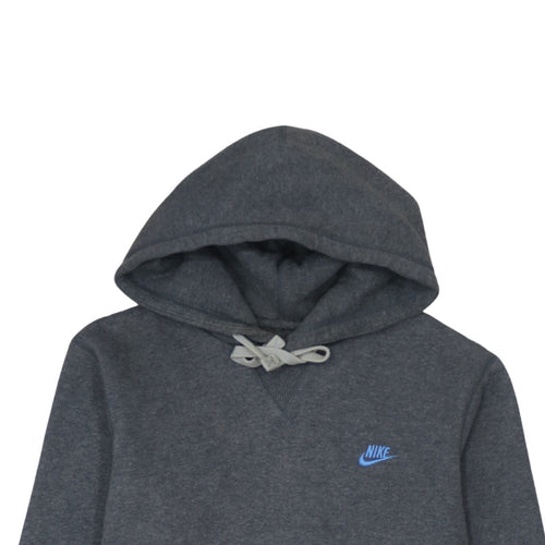 Nike Men Grey Pullover Hoodie Regular Fit Size M Sportswear
