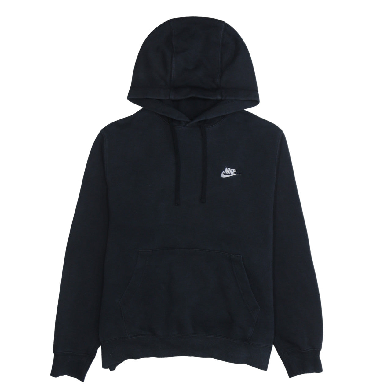 Nike Men's Black Pullover Hoodie Medium Fleece Logo Sweatshirt