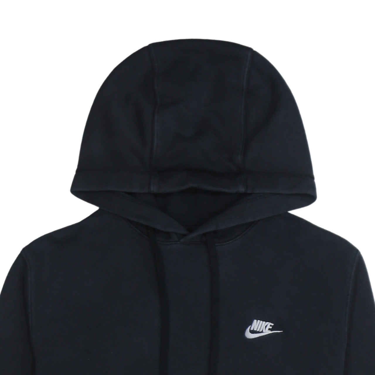 Nike Men's Black Pullover Hoodie Medium Fleece Logo Sweatshirt