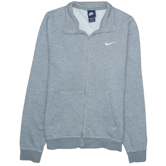 Nike Men's Grey L Track Jacket Full Zip Sports Fleece