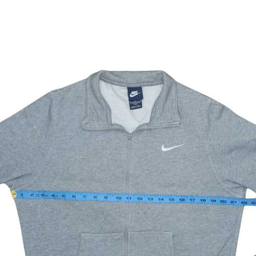 Nike Men's Grey L Track Jacket Full Zip Sports Fleece