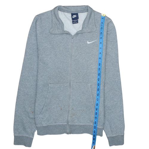 Nike Men's Grey L Track Jacket Full Zip Sports Fleece