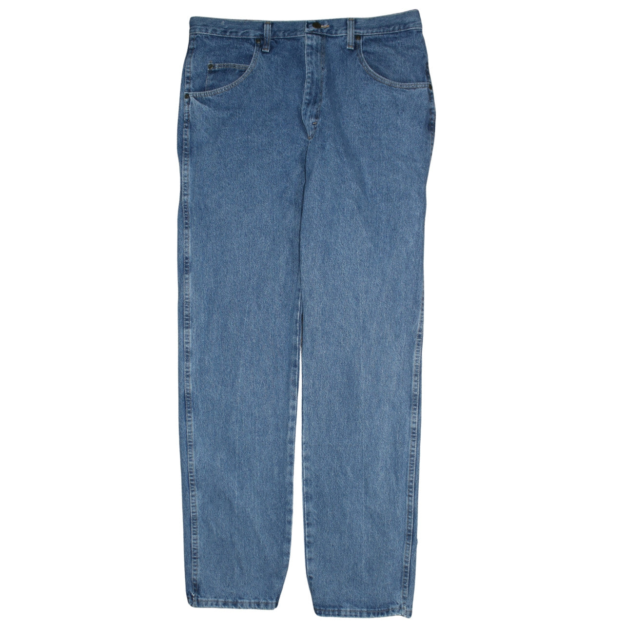 Wrangler Men Blue 36x36 Straight Leg Denim Jeans