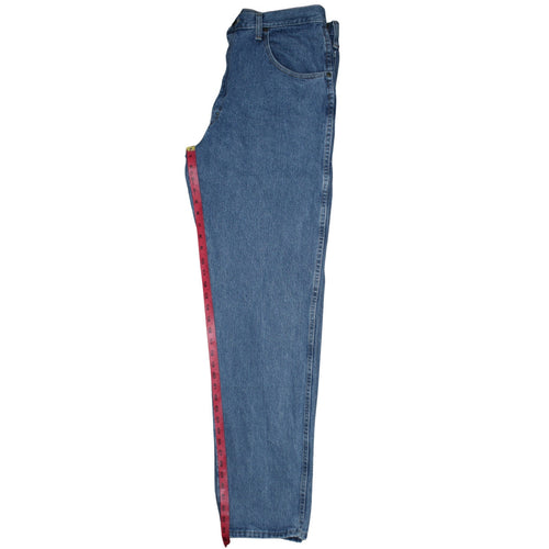 Wrangler Men Blue 36x36 Straight Leg Denim Jeans