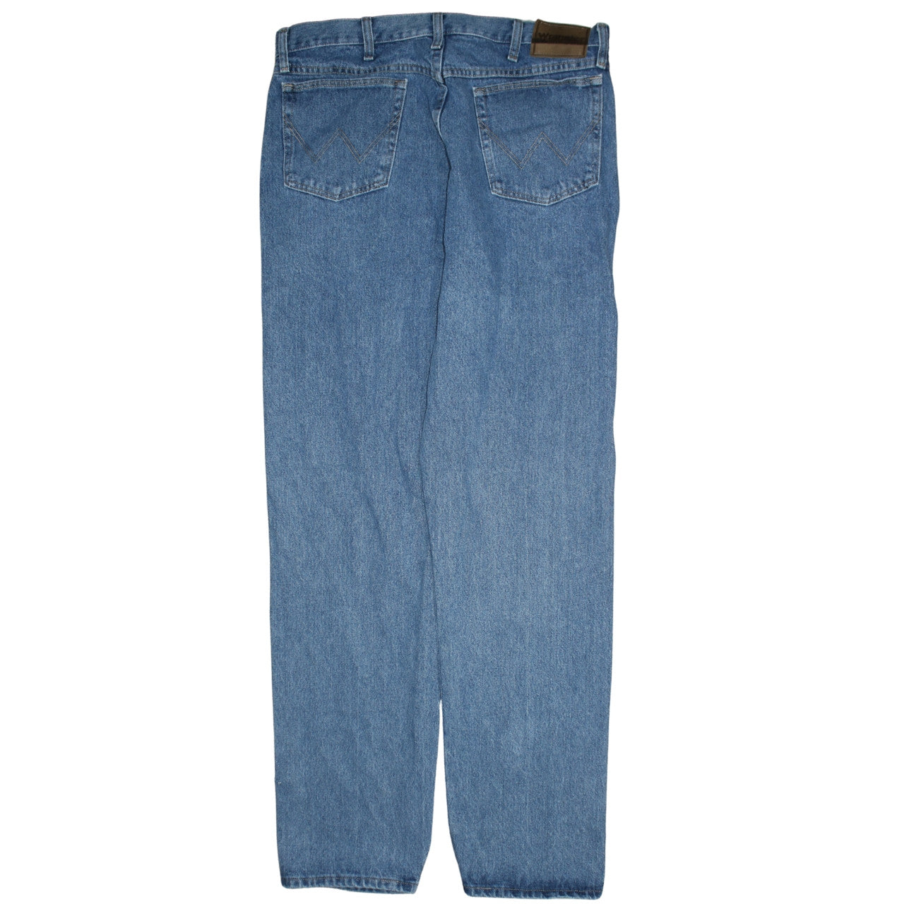 Wrangler Men Blue 36x36 Straight Leg Denim Jeans