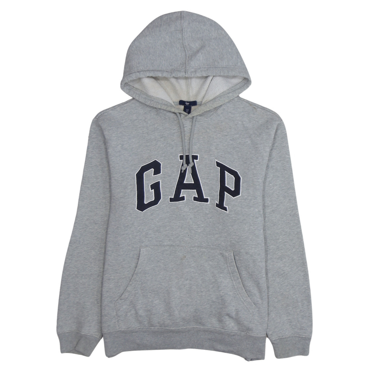 GAP Women Grey Small Pullover Hoodie Classic Logo Cotton Blend