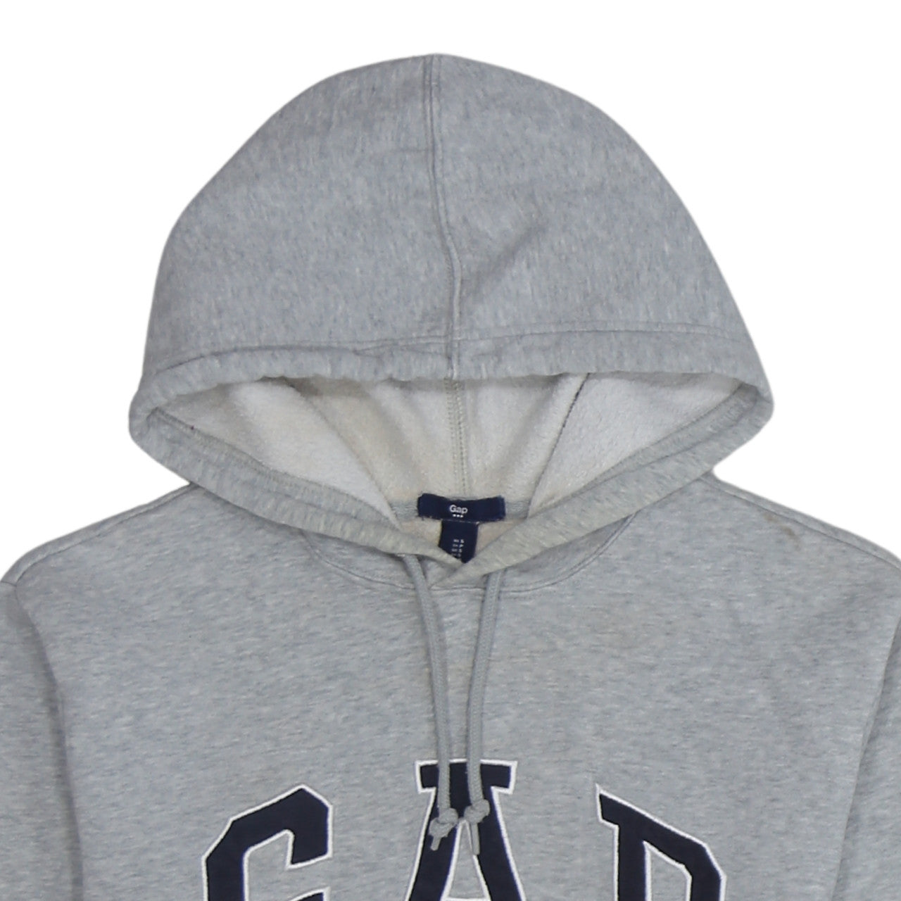 GAP Women Grey Small Pullover Hoodie Classic Logo Cotton Blend