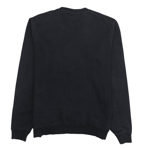 Reebok Men Black M Pullover Sweatshirt Crew Neck Logo Fleece