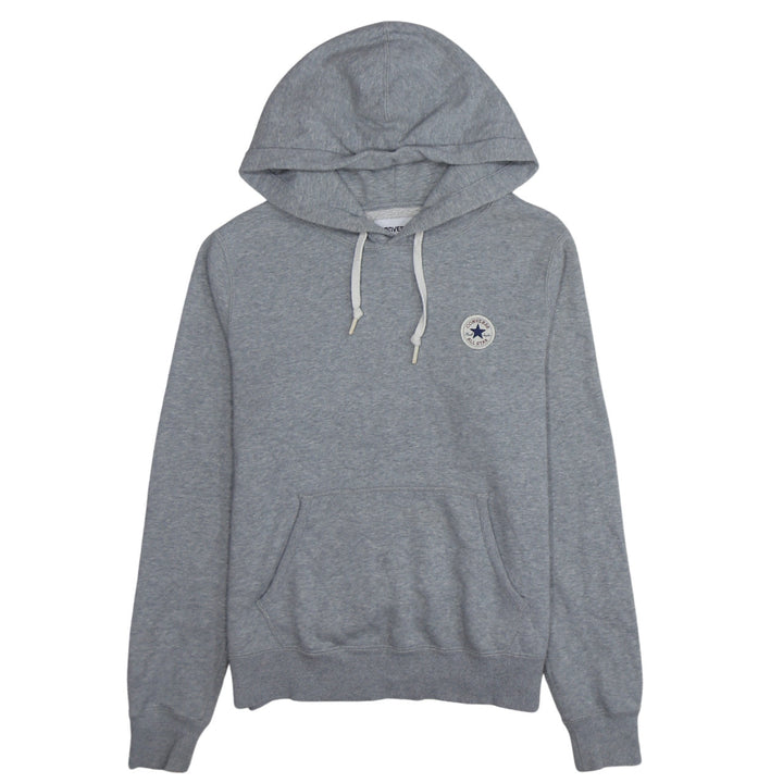 Converse Boys Grey Pullover Hoodie Size S Fleece Logo Sweatshirt