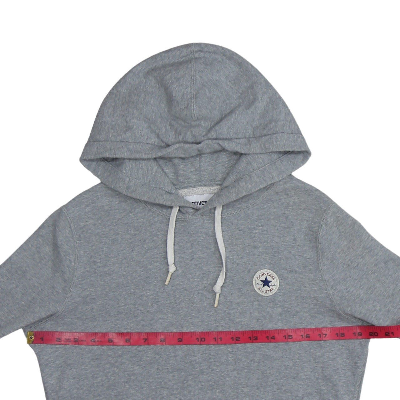 Converse Boys Grey Pullover Hoodie Size S Fleece Logo Sweatshirt