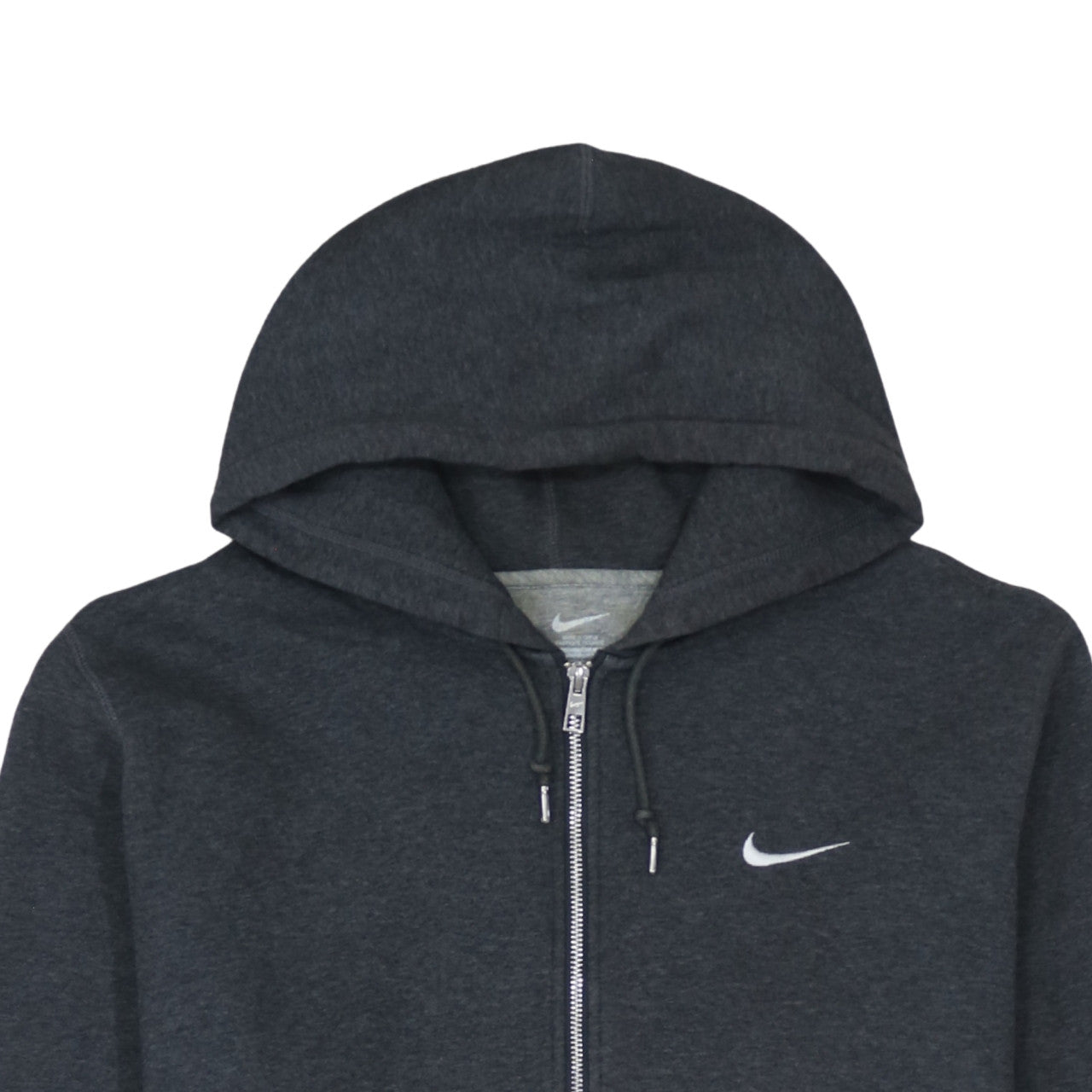 Nike Men's Grey Full Zip Hoodie XL Cotton Blend Sportswear